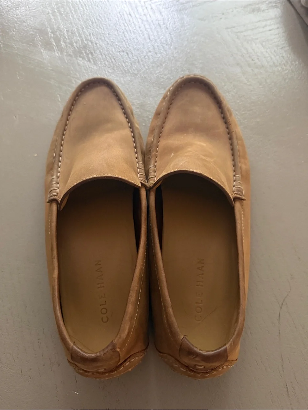 Cole Haan Men’s Brown Leather Slip-On Loafers